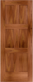 Flat  Panel   Jefferson  Spanish  Cedar  Doors